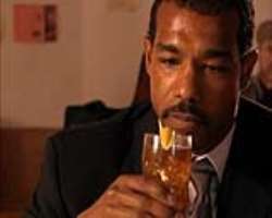 Eriq La Salle consuming alcohol